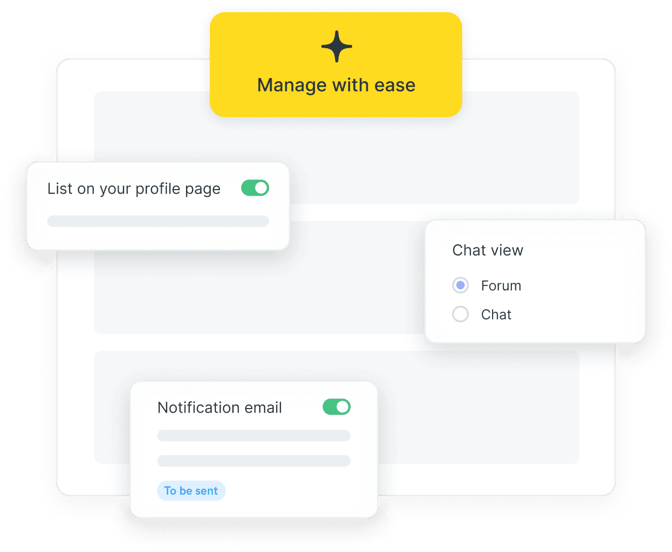 Control participation, visibility, and sharing