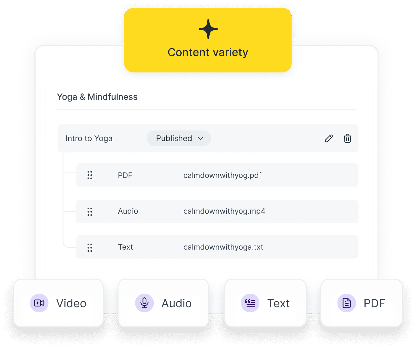 Full control over your content
